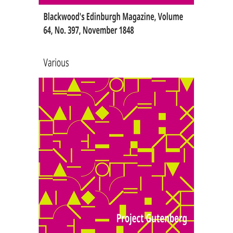 Журнал Blackwood's...