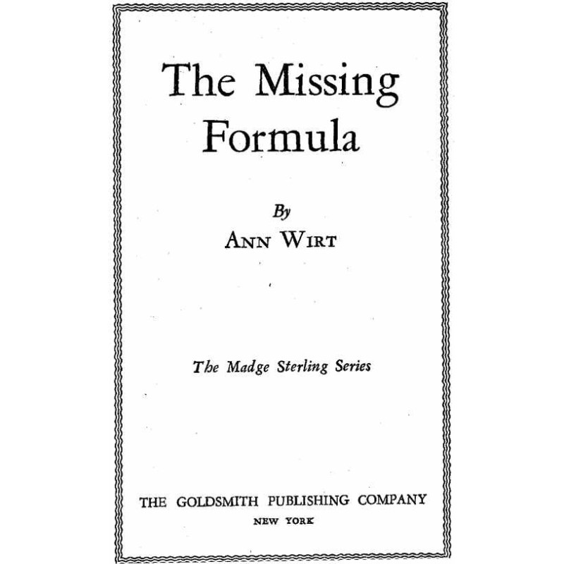 The Missing Formula Madge...
