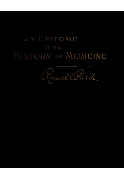 An Epitome of the History of Medicine