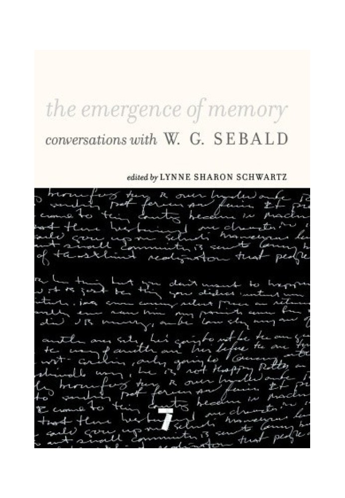 The Emergence of Memory: Conversations with W.G. Sebald