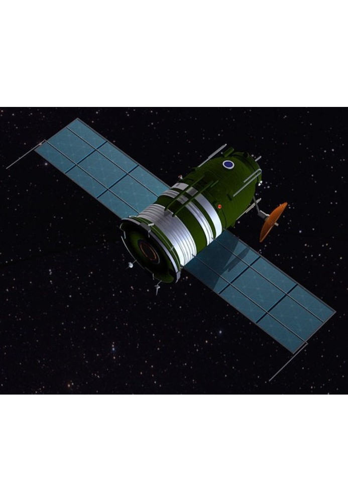 The first Soviet manned flight towards the Moon