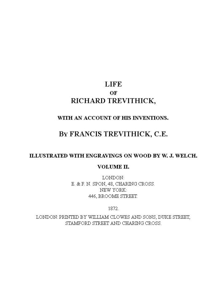 Жизнь Ричарда Тревитика с отчетом о его изобретениях. Том 2 (из 2)