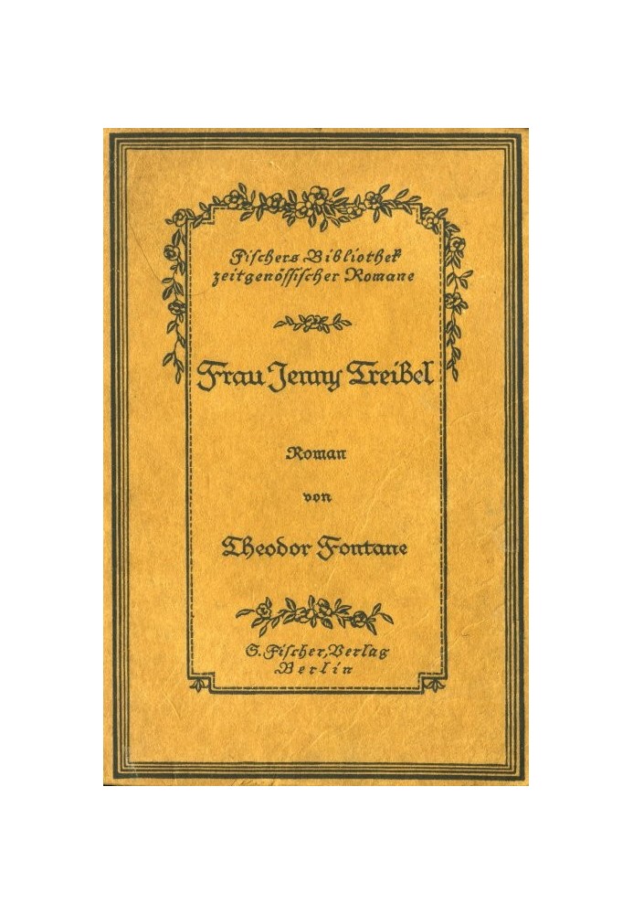 Ms. Jenny Treibel: Novel from Berlin society