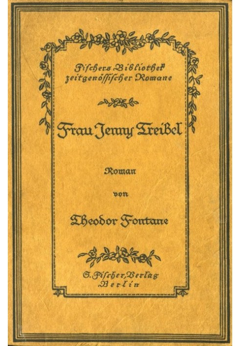 Ms. Jenny Treibel: Novel from Berlin society