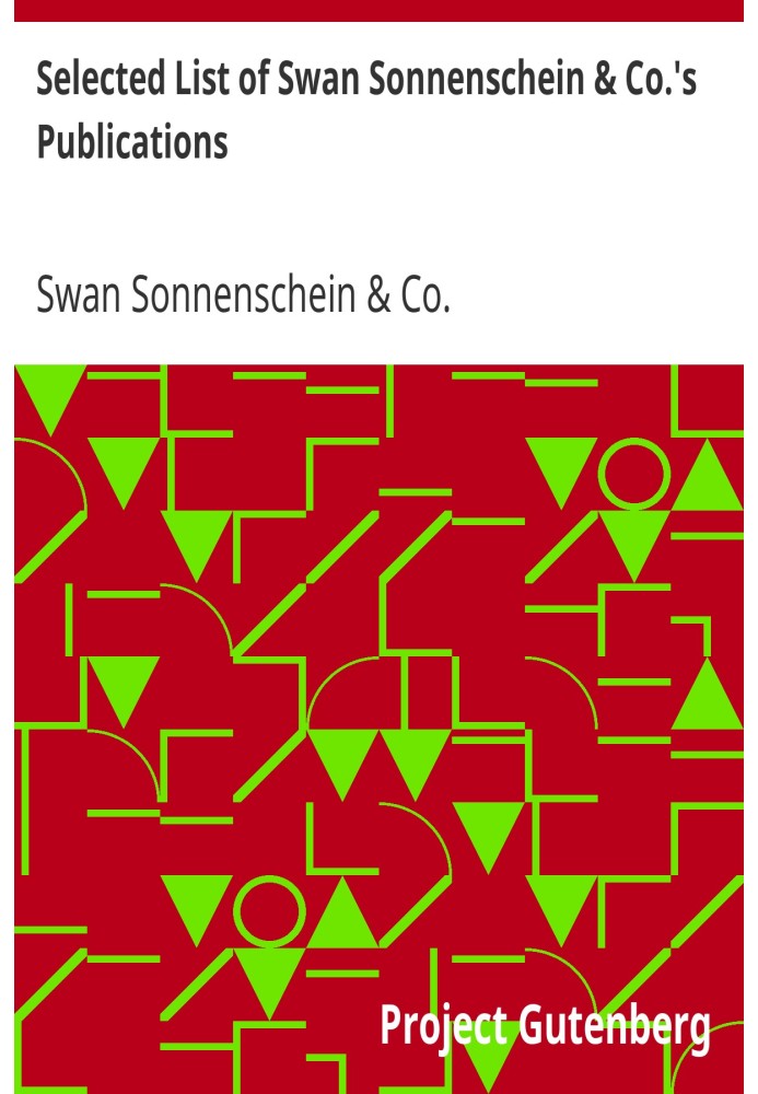 Selected List of Swan Sonnenschein & Co.'s Publications