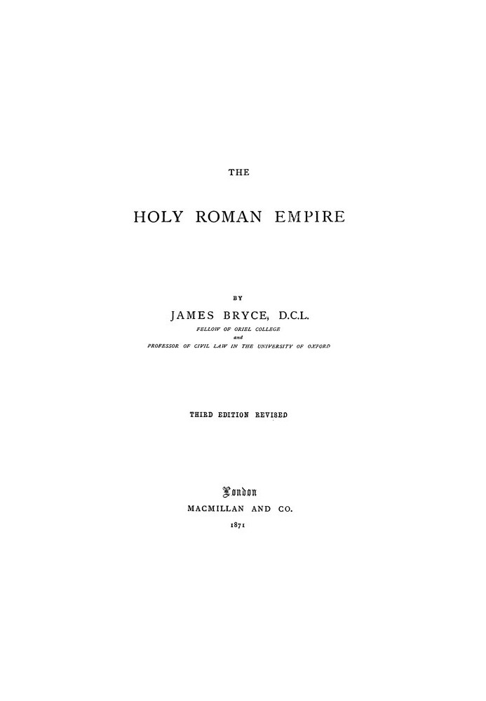 The Holy Roman Empire