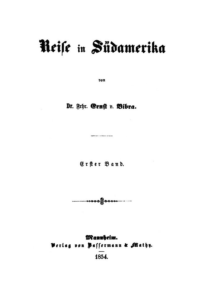Путешествие по Южной Америке. Первый том.