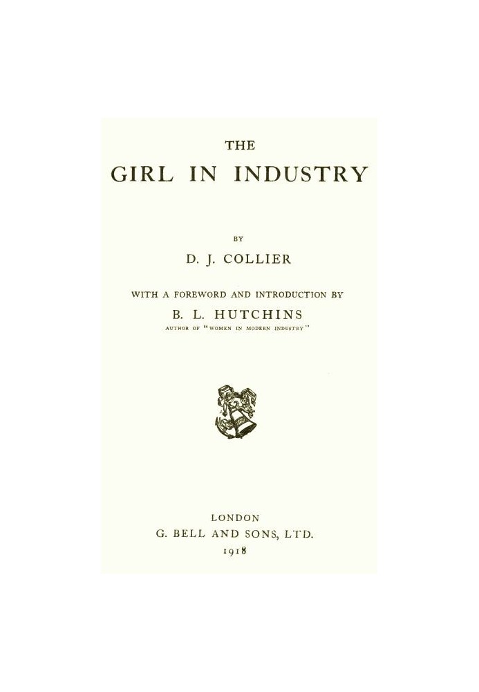 The Girl in Industry