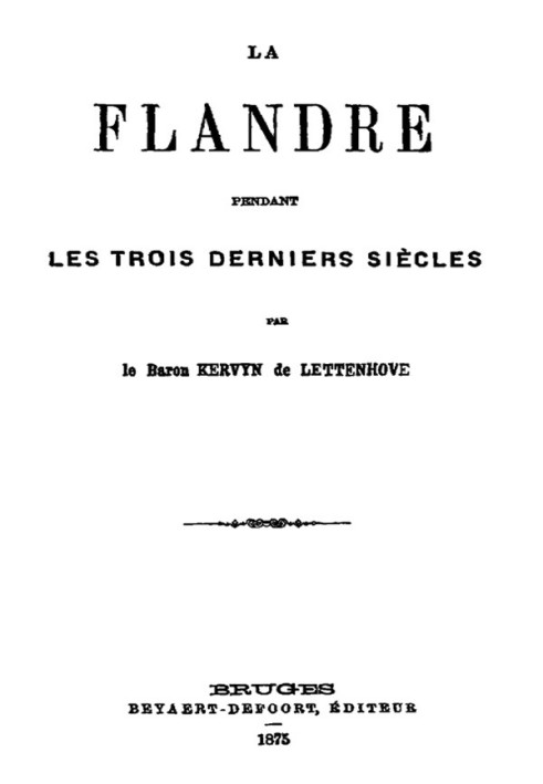 Flanders over the last three centuries