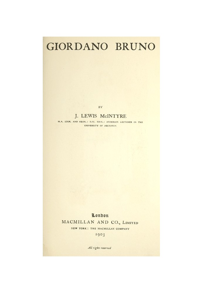 Giordano Bruno