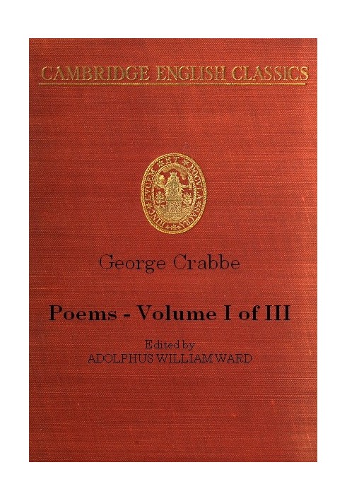 George Crabbe: Poems, Volume 1 (of 3)