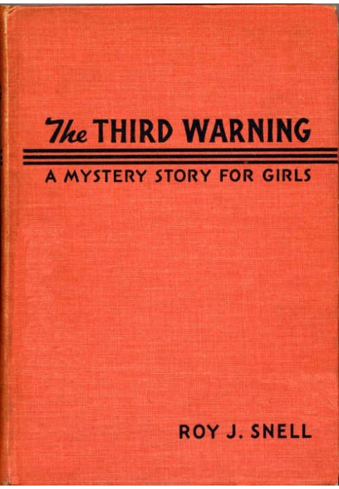 Third Warning A Mystery Story for Girls