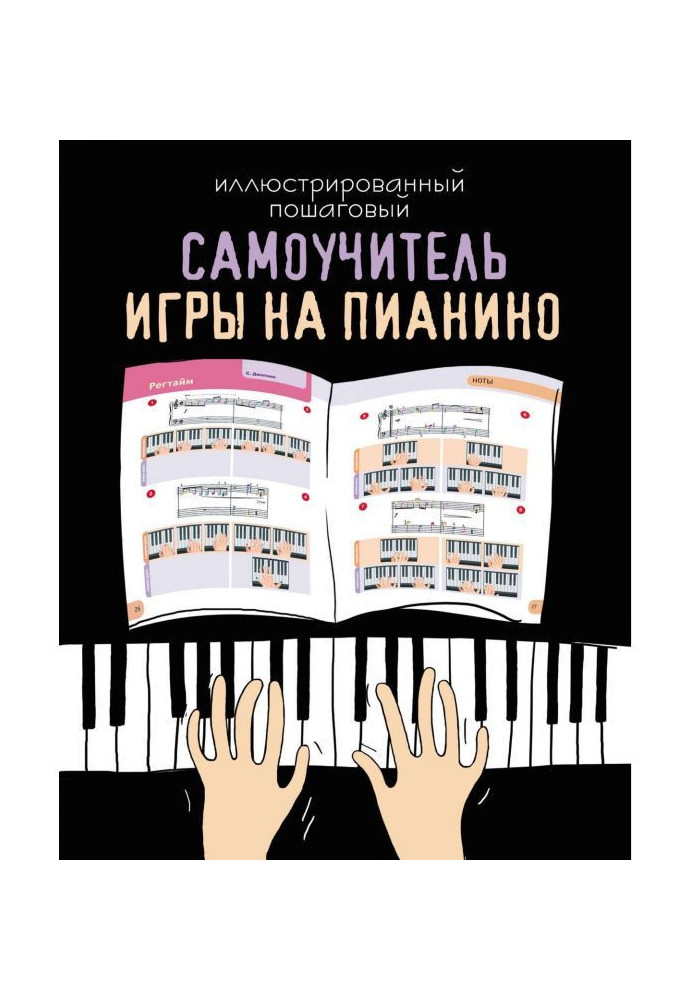 Illustrated incremental manual for self-tuition of playing the piano