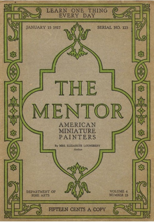 The Mentor: American Miniature Painters, 15 січня 1917 р., серійний № 123