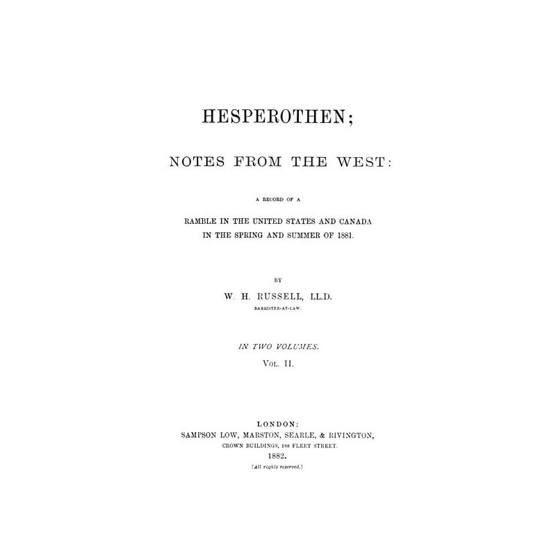 Hesperothen; Notes from the...