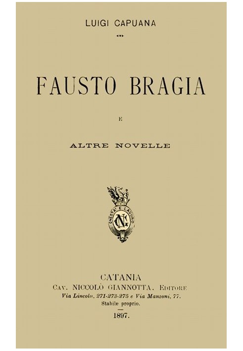 Fausto Bragia, and other short stories