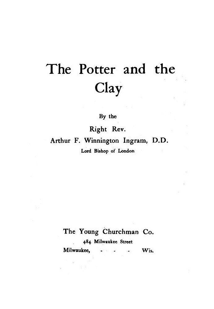 The Potter and the Clay