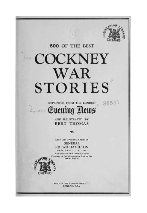 500 of the Best Cockney War Stories