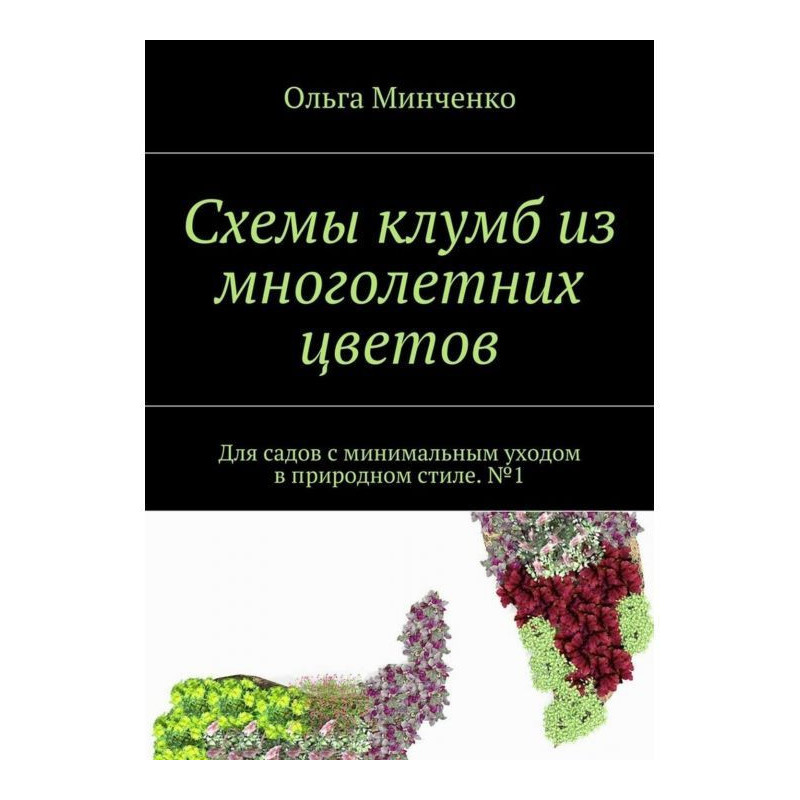 Схемы клумб из многолетних...