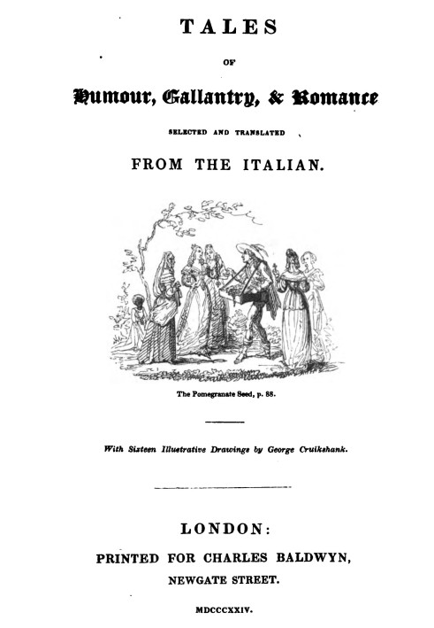 Tales of Humour, Gallantry & Romance, Selected and Translated from the Italian