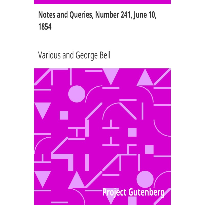 Notes and Queries, Number...