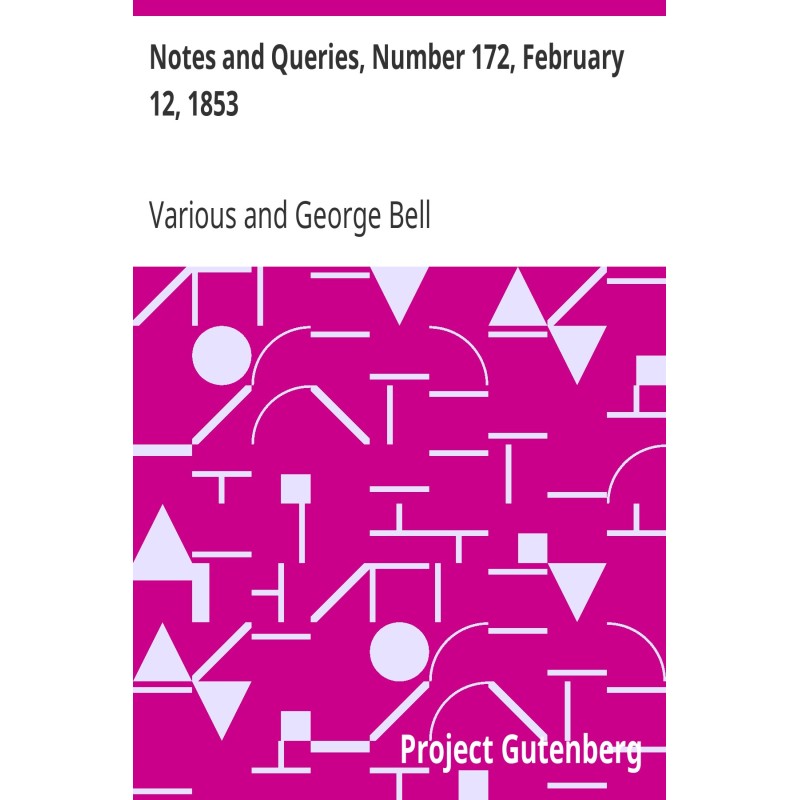 Notes and Queries, Number...