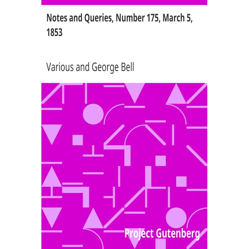 Notes and Queries, Number...