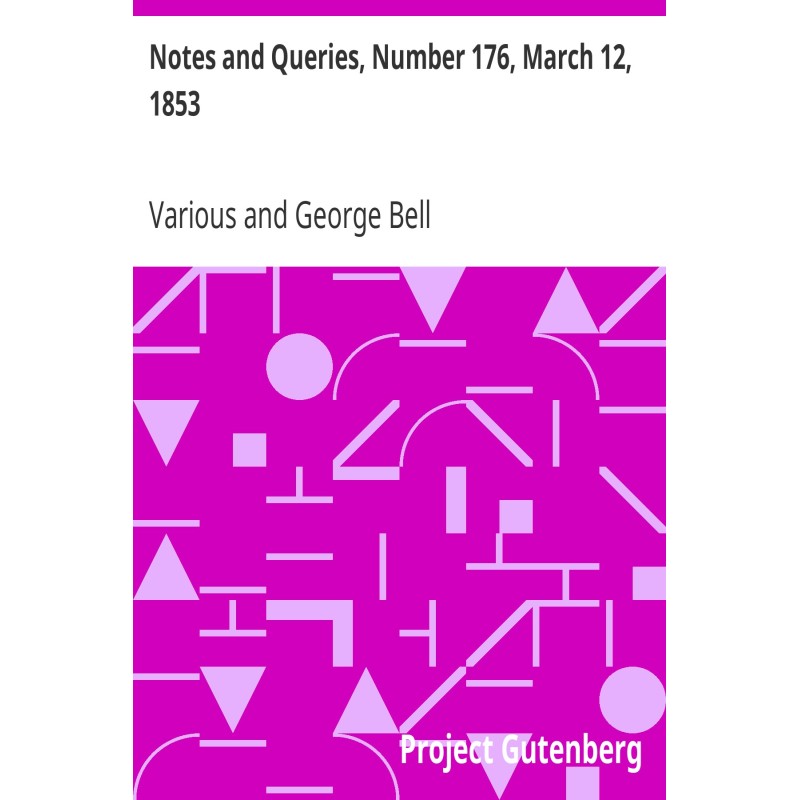 Notes and Queries, Number...