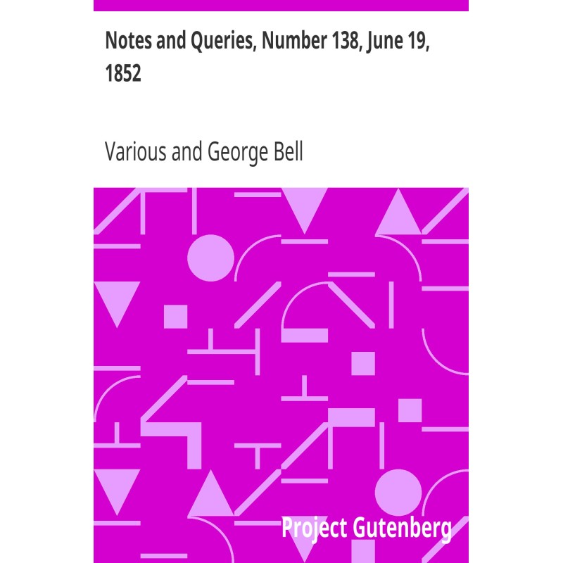 Notes and Queries, Number...