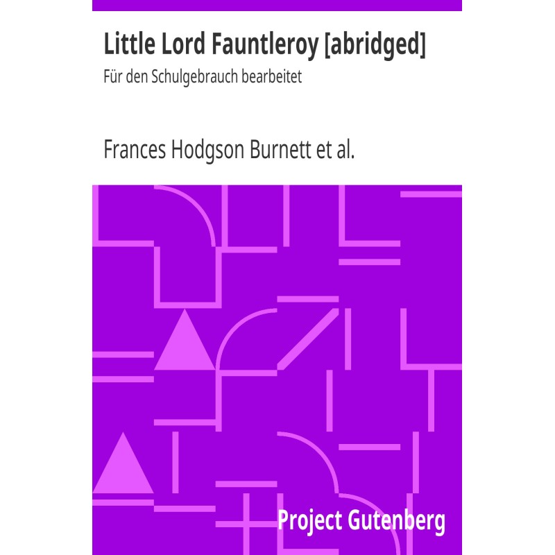 Little Lord Fauntleroy...