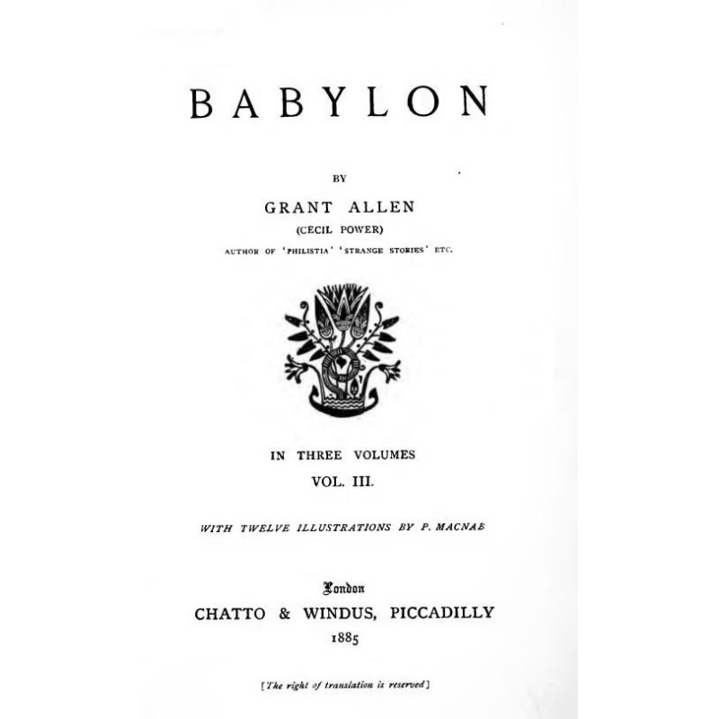 Вавилон, Том 3