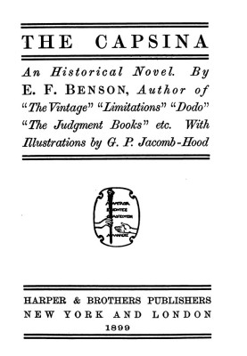 The Capsina: An Historical Novel