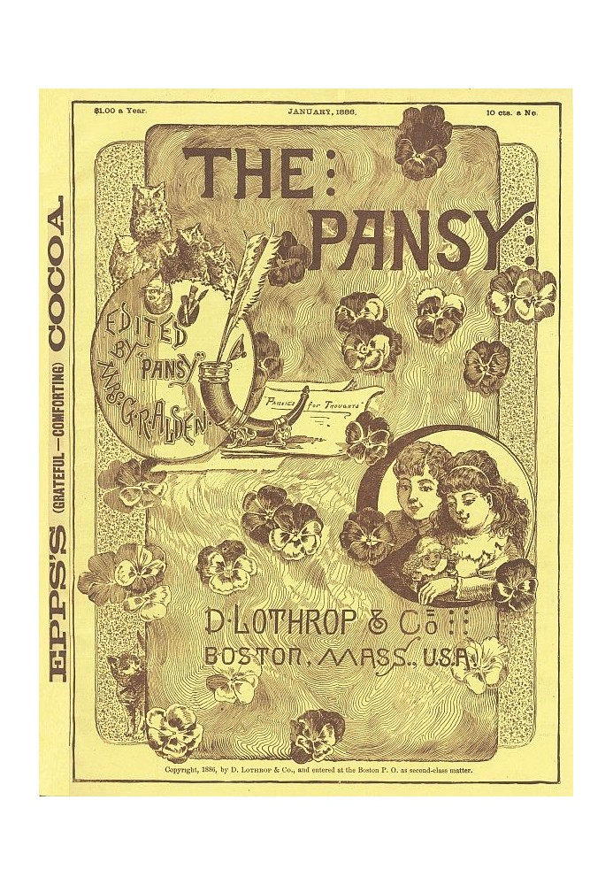 Журнал Pansy, січень 1886 р