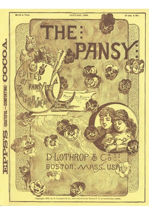 Журнал Pansy, січень 1886 р