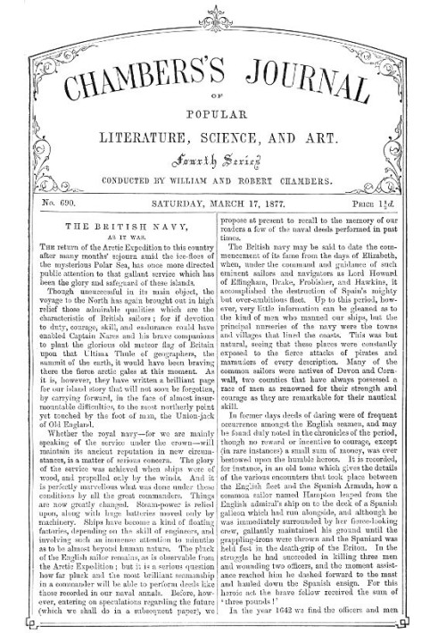 Chambers's Journal of Popular Literature, Science, and Art, № 690, 17 березня 1877 р.