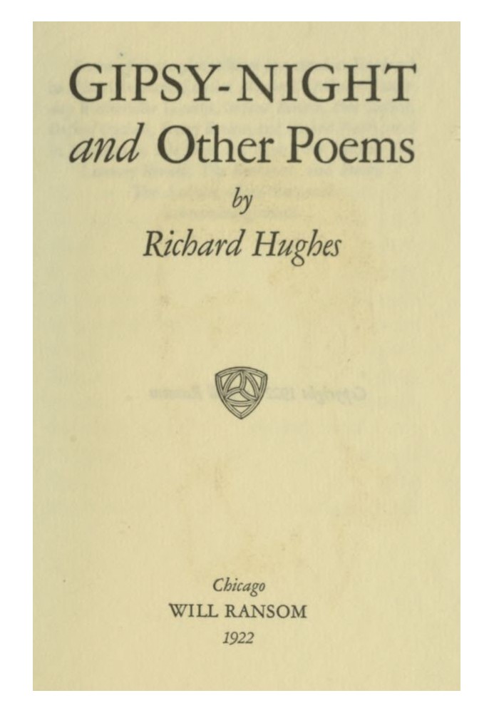 Gipsy-Night, and Other Poems