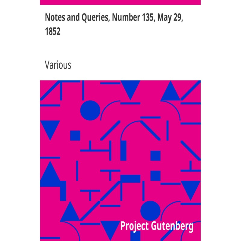 Notes and Queries, Number...