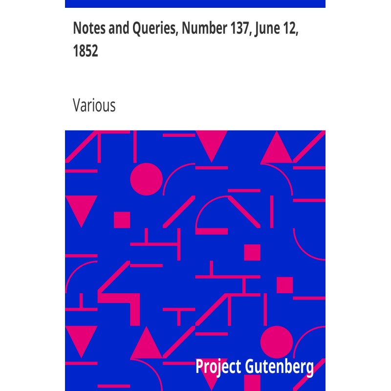 Notes and Queries, Number...