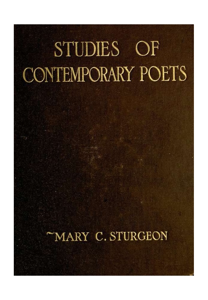 Studies of Contemporary Poets