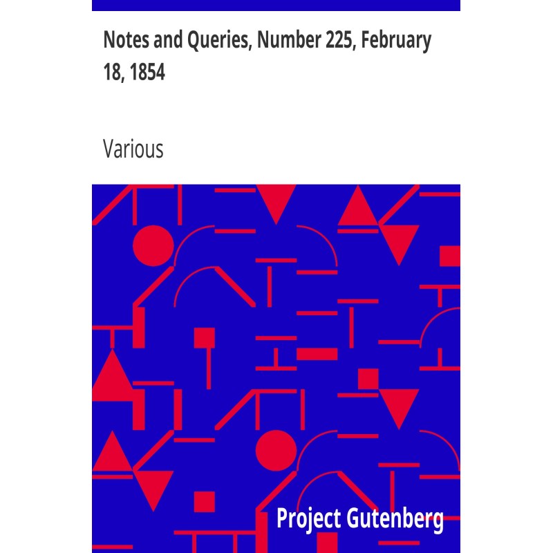 Notes and Queries, Number...