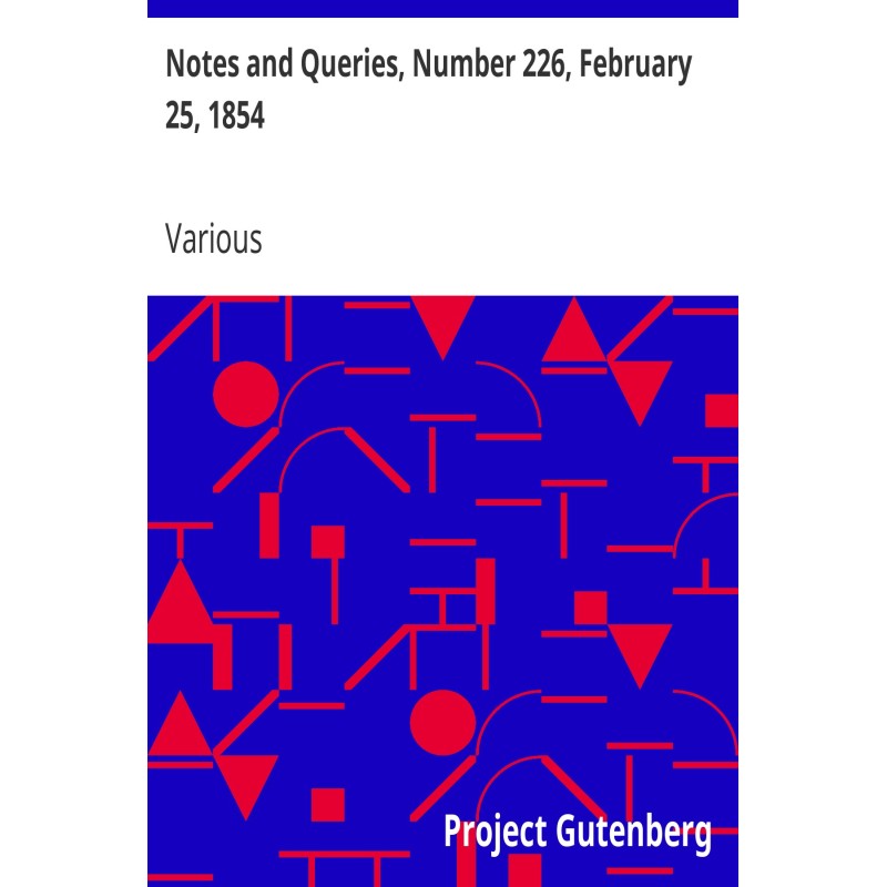 Notes and Queries, Number...