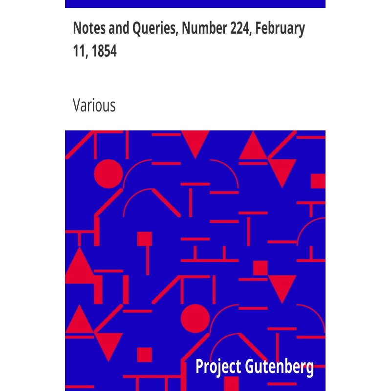 Notes and Queries, Number...