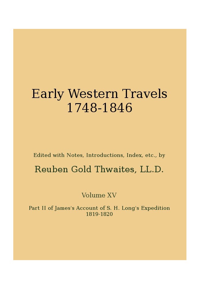 Отчет Джеймса об экспедиции С. Х. Лонга, 1819-1820 гг., Часть 2