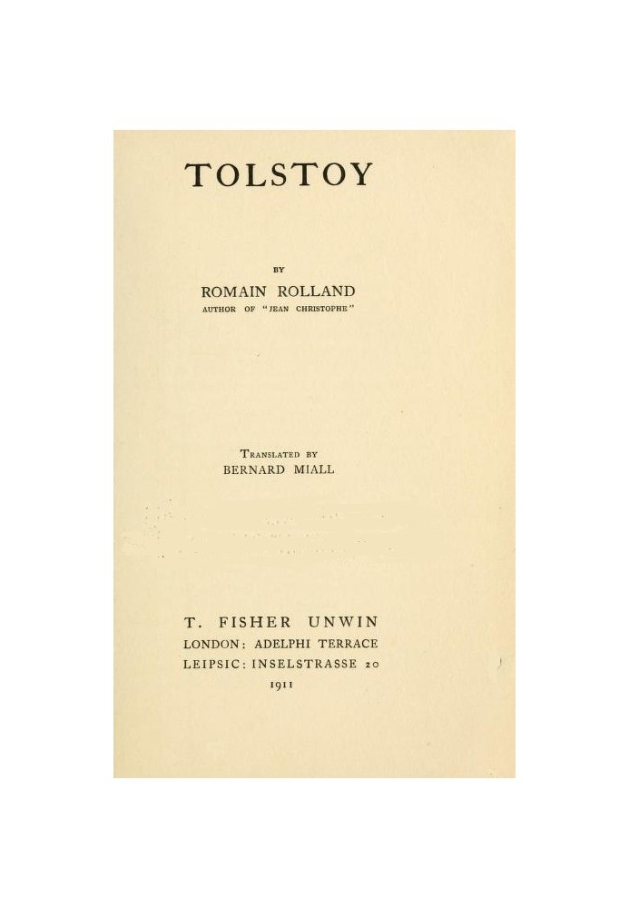 Tolstoy