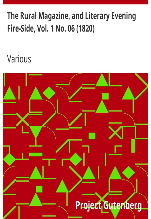 «Сельский журнал» и «Литературный вечер у камина», Vol. 1 № 06 (1820 г.)