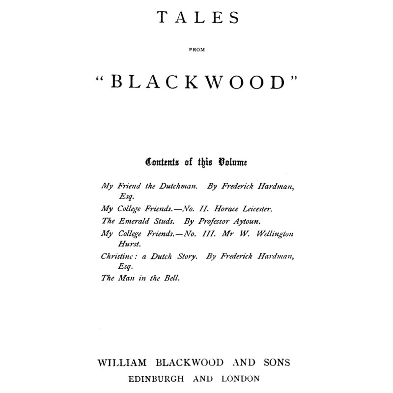 Tales from "Blackwood,"...