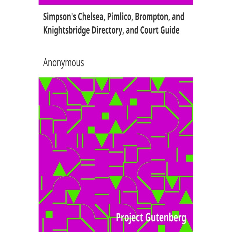 Simpson's Chelsea, Pimlico,...