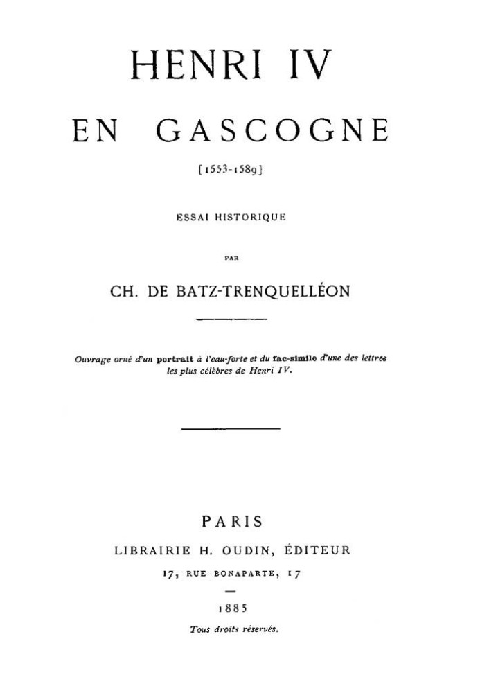 Henry IV in Gascony (1553-1589)