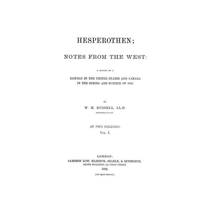 Hesperothen; Notes from the...