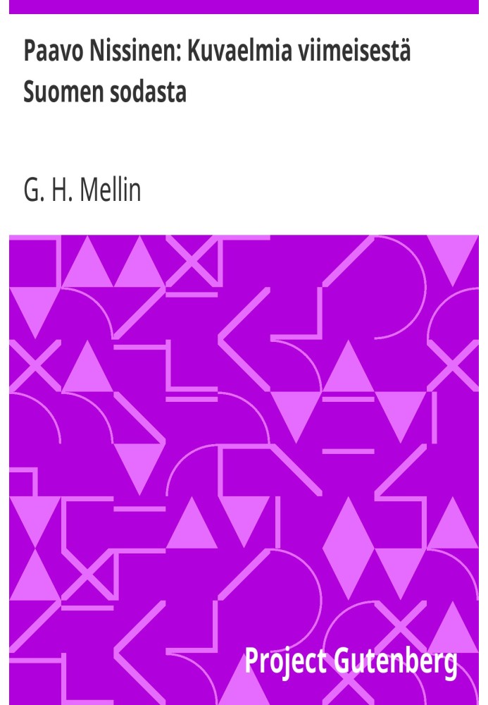 Пааво Ниссинен: Описания последней финской войны